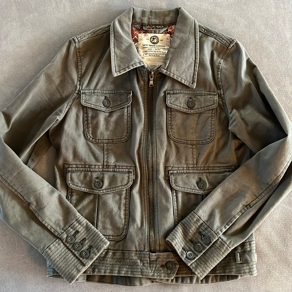 Lucky brand olive jacket